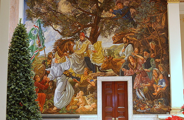 Mural at St. Catharine of Siena 16' x 20' oil on linen : Commissions : Dana Van Horn