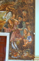 Detail of mural at St Catharine of Siena, Allentown, PA